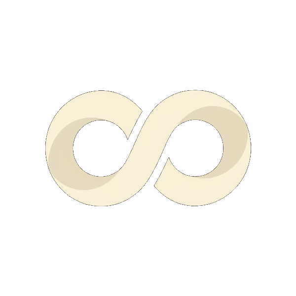 Ready-made mark, rounded infinite loop