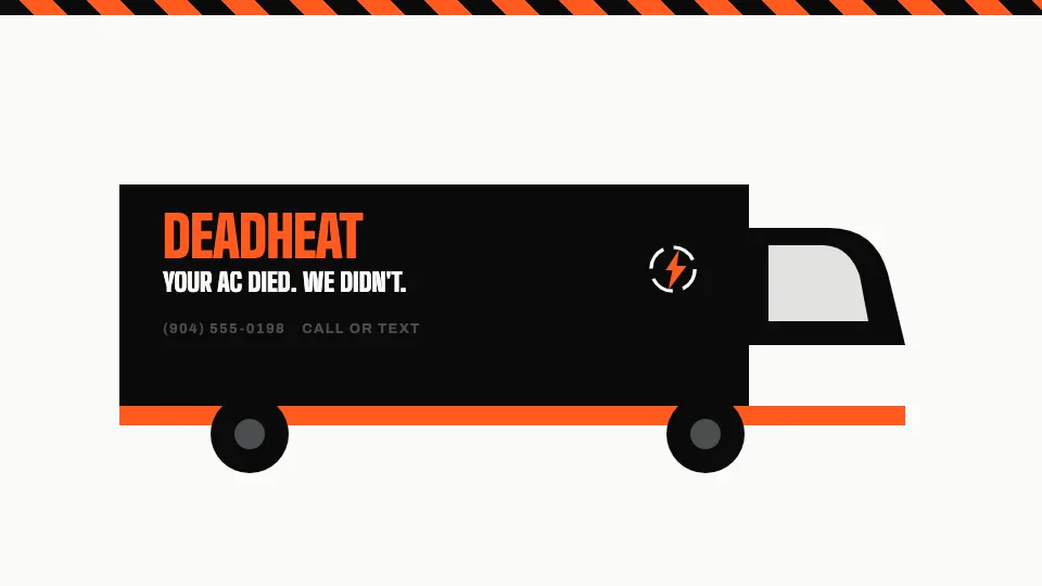 Deadheat service van livery